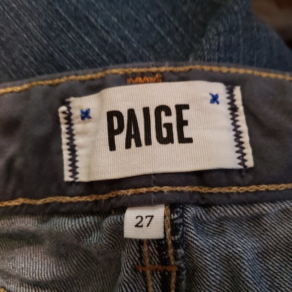 Paige Skyline Straight medium wash blue jeans - Picture 3 of 12